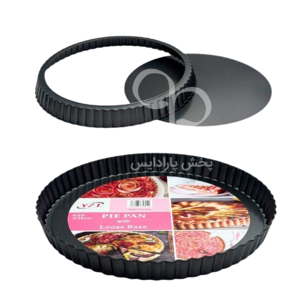 قالب تفلون تارت کف جدا دایره (3*28) چینی