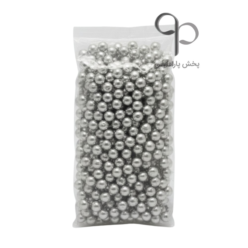 مروارید تزئینی نقره ای 250 گرمی کد 4