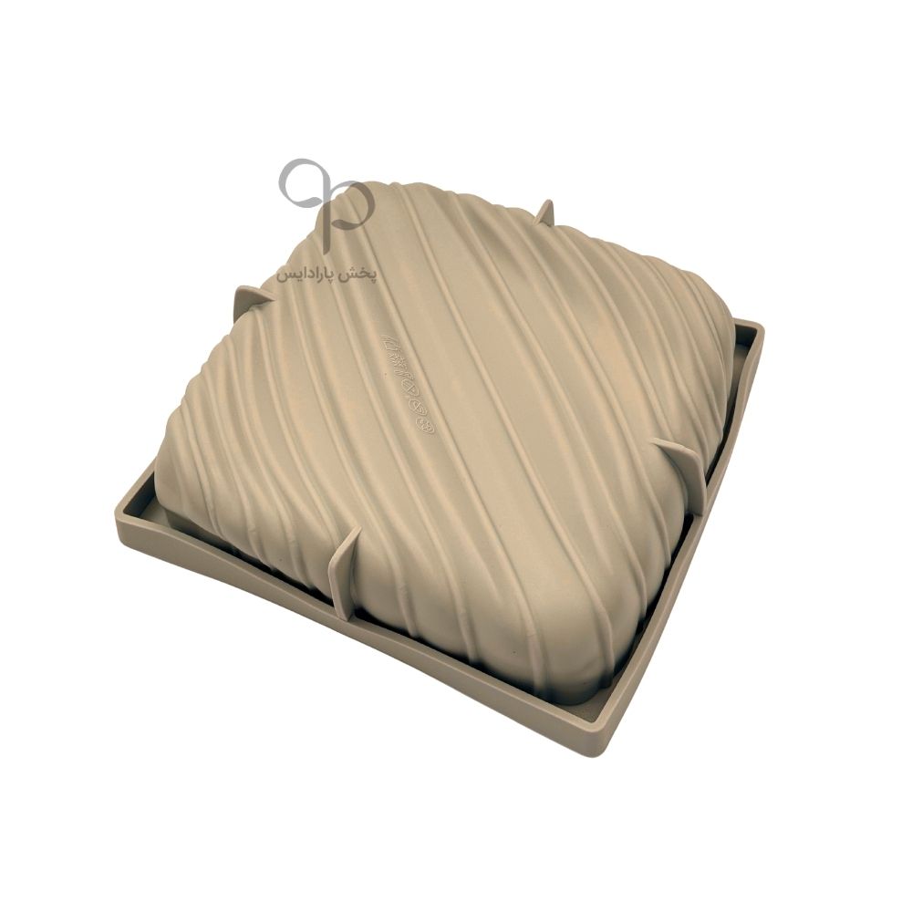 قالب سیلیکونی دسری مربع سه بعدی راه راه 16*16 چینی