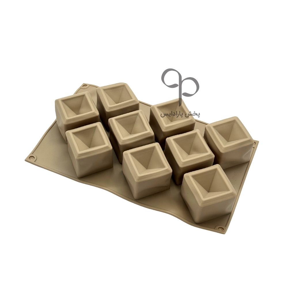 قالب سیلیکونی لوزی سه بعدی 9 خانه چینی