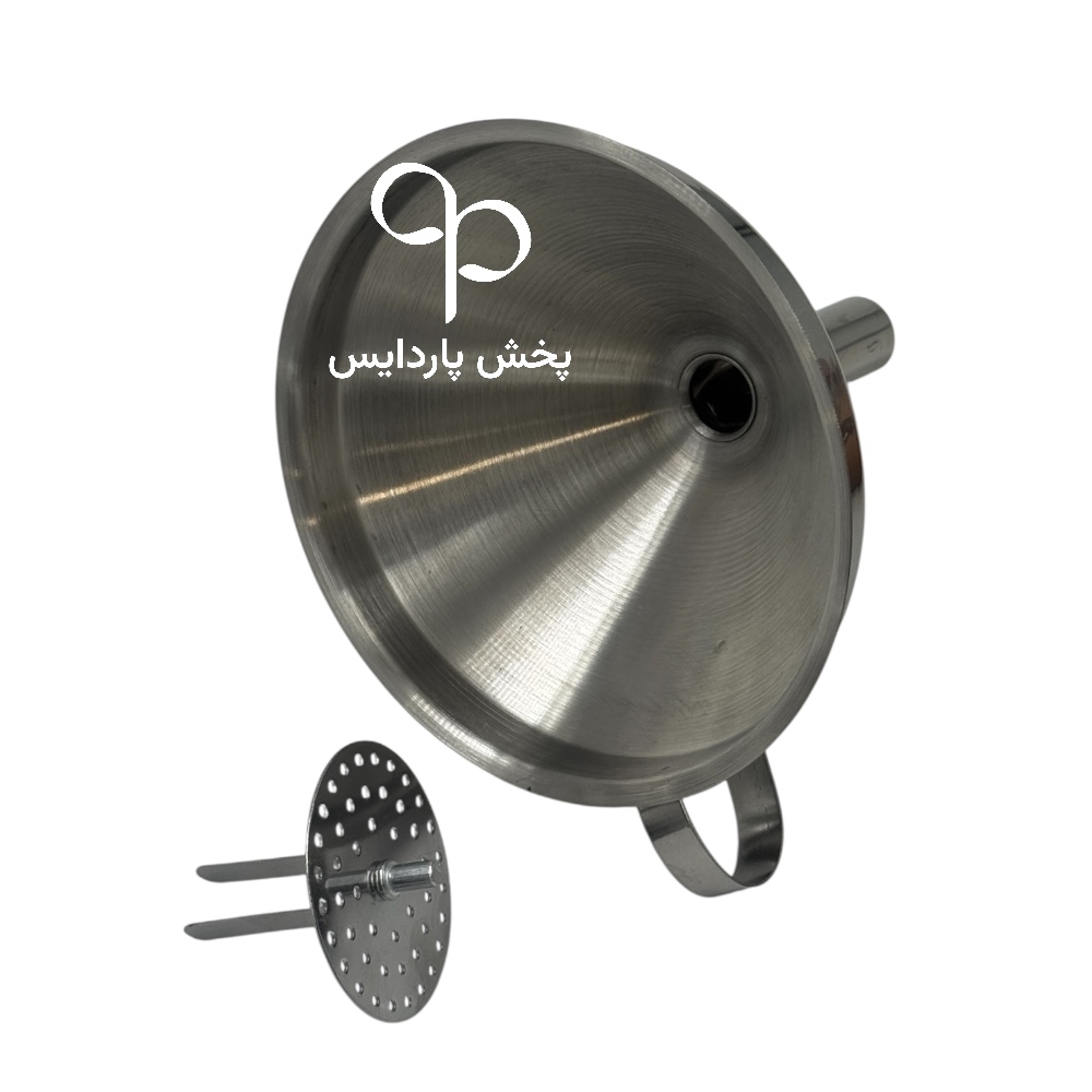 قیف استیل صافی دار قطر 12 چینی