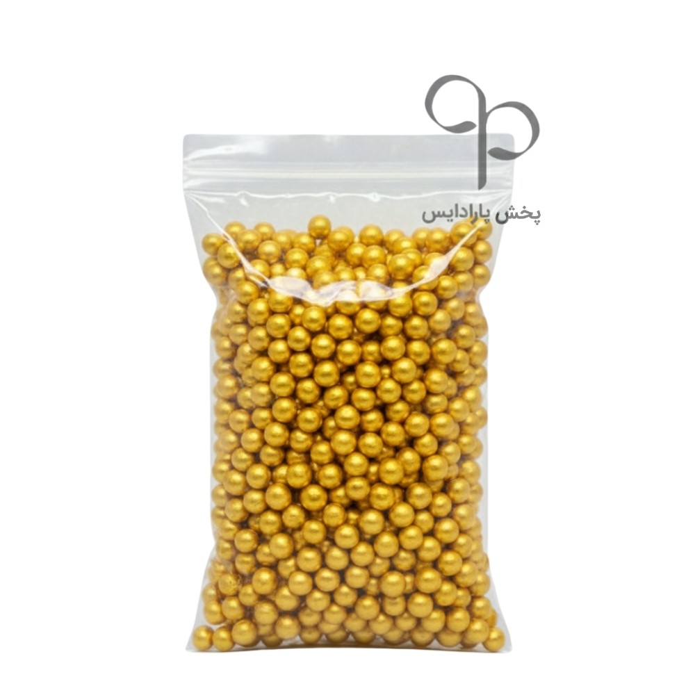 مروارید تزئینی طلایی 250 گرمی کد 2