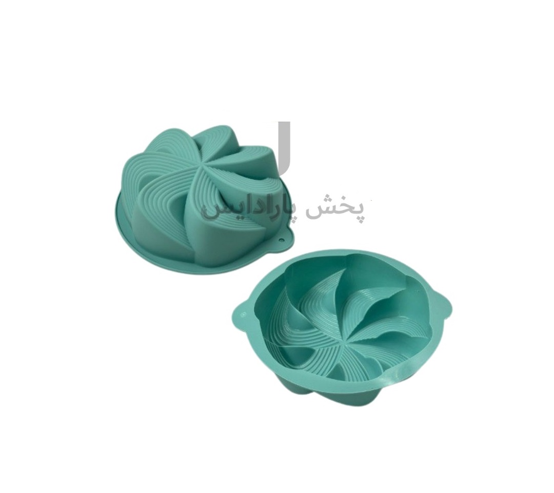 قالب سیلیکونی دسری دسته دار پیچ راه راه 18 سانت چینی