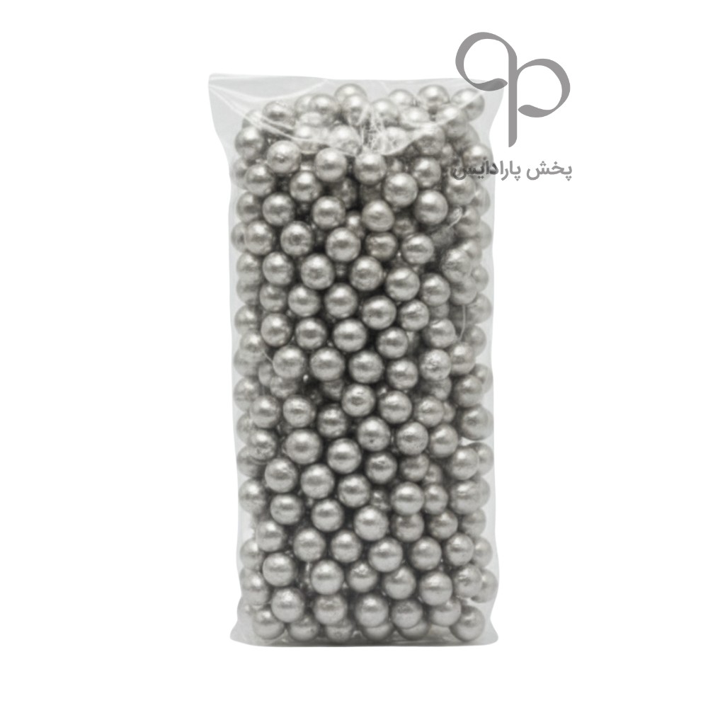 مروارید تزئینی نقره ای 250 گرمی کد 5