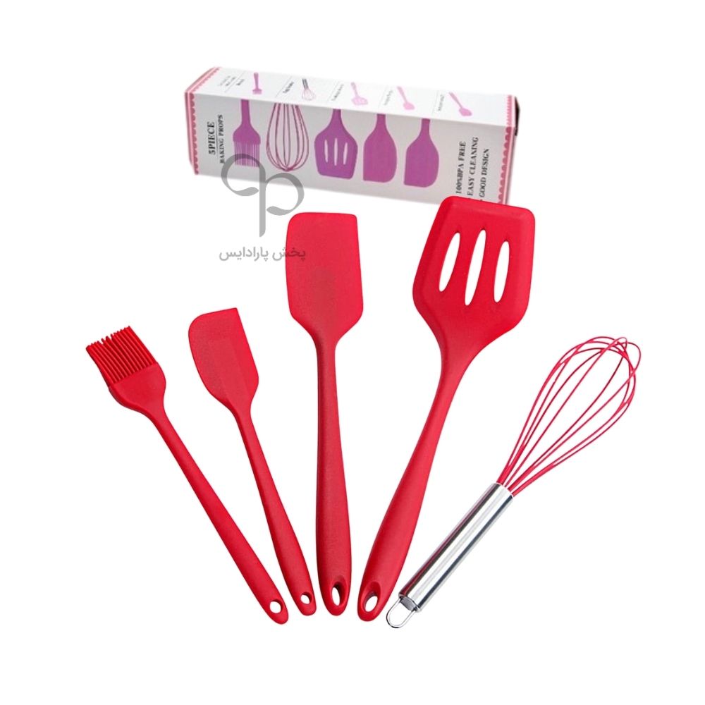 ست 5 عددی ابزار آشپزخانه سیلیکونی چینی