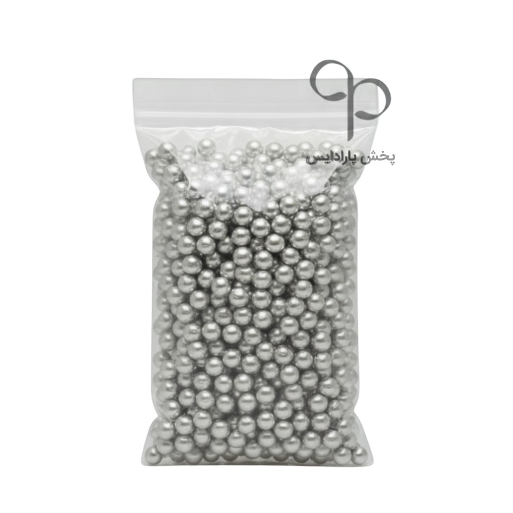 مروارید تزئینی نقره ای 250 گرمی کد 1