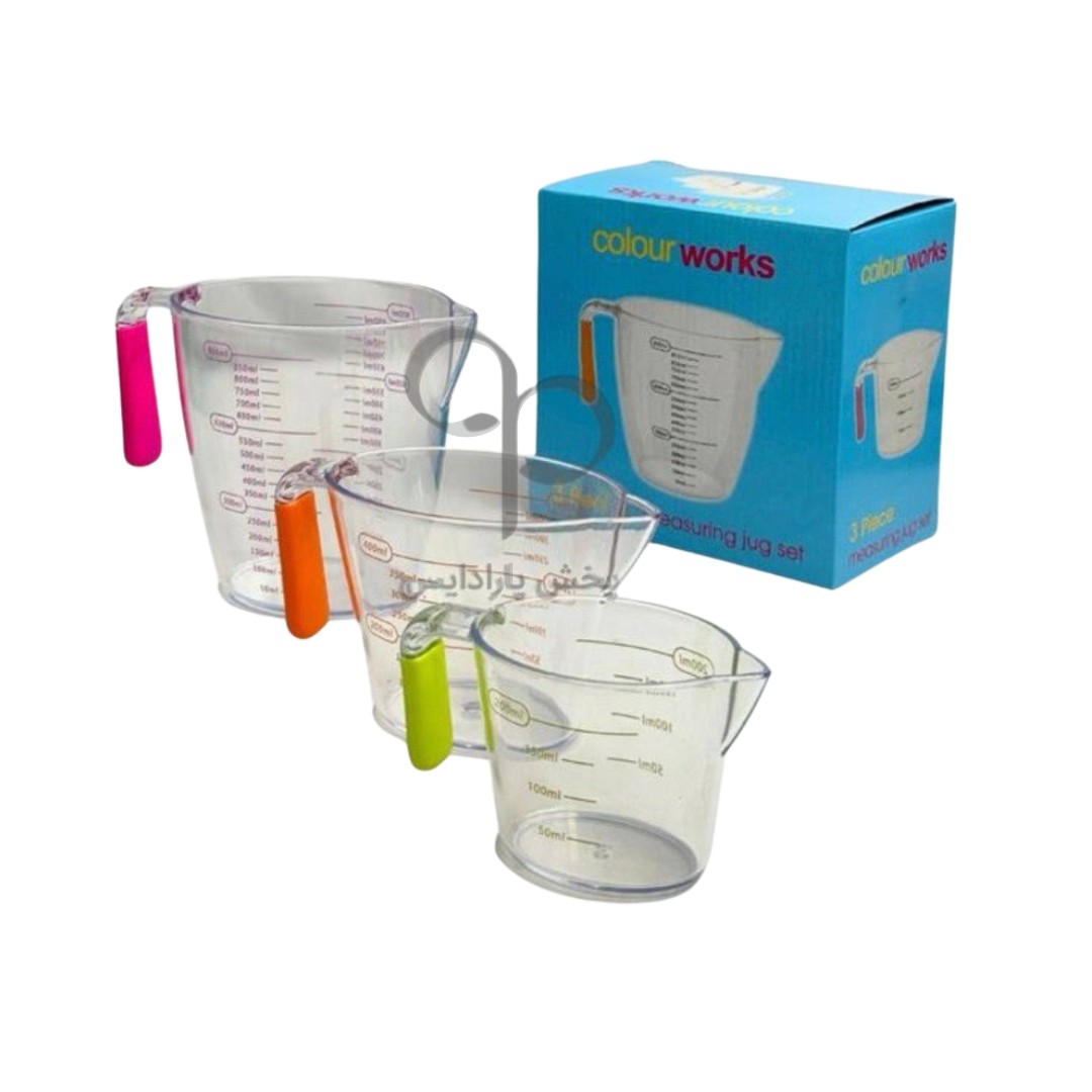 ست 3 تایی پارچ مدرج چینی