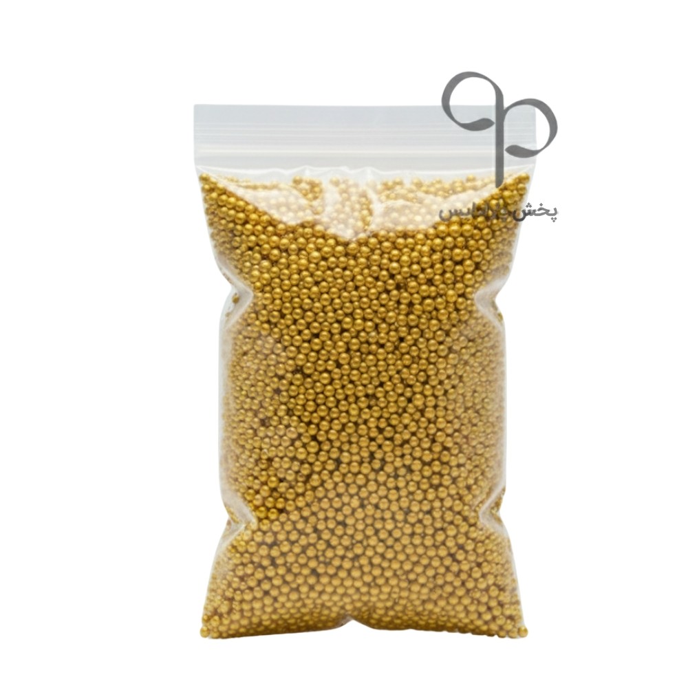 مروارید تزئینی طلایی شنی 250 گرمی