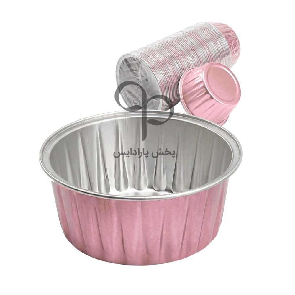 مافین فویلی دایره صورتی 125 عددی