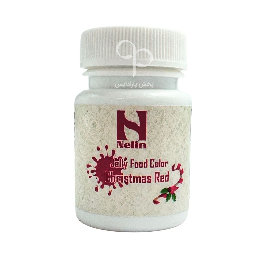 رنگ ژله ای 35 گرمی نلین قرمز کریسمسی ( Christmas red )
