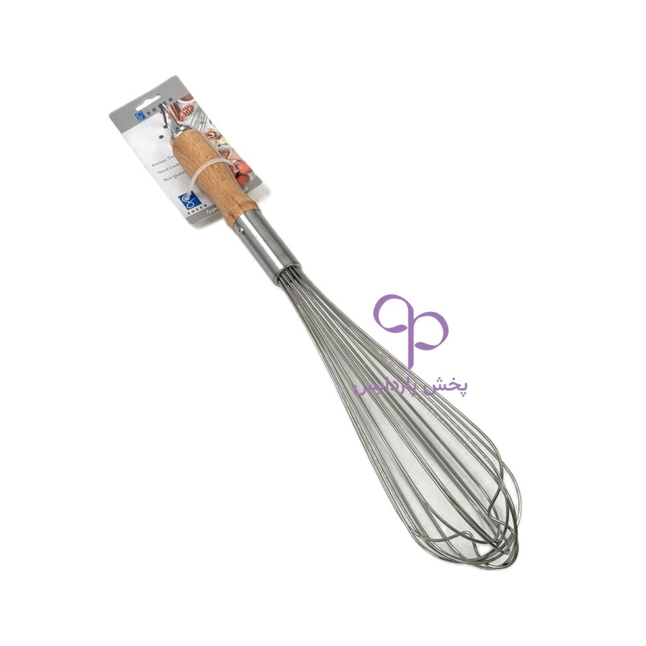 همزن دستی استیل دسته چوبی 47 سانت Sheen