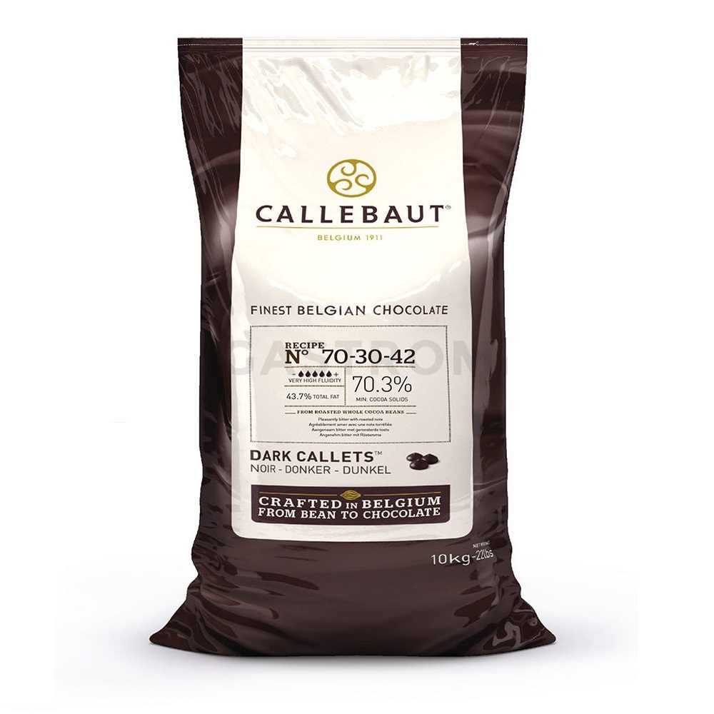 شکلات چیپسی کلبوت Callebaut تلخ 70/3 درصد(1 کیلوگرمی)
