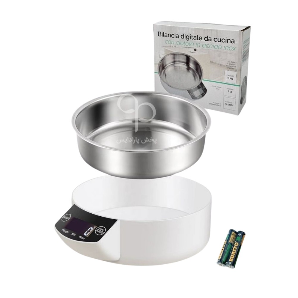 ترازو پلاستیکی کاسه استیل 5 کیلویی چینی