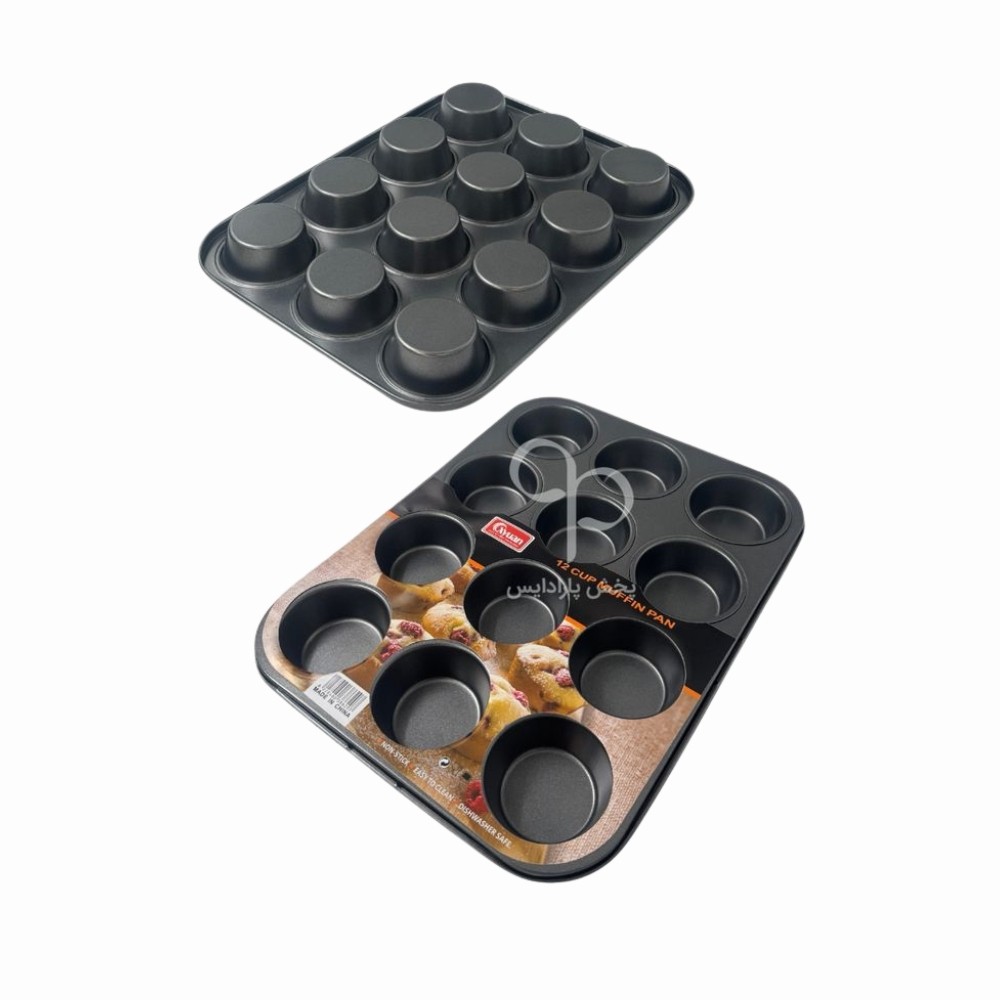 قالب مافین تفلون 12 عددی دایره XYUAN