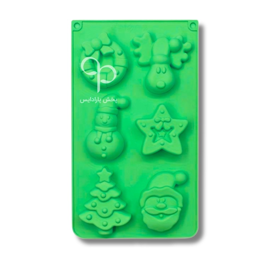 قالب سیلیکونی کریسمس جور 6 خانه چینی