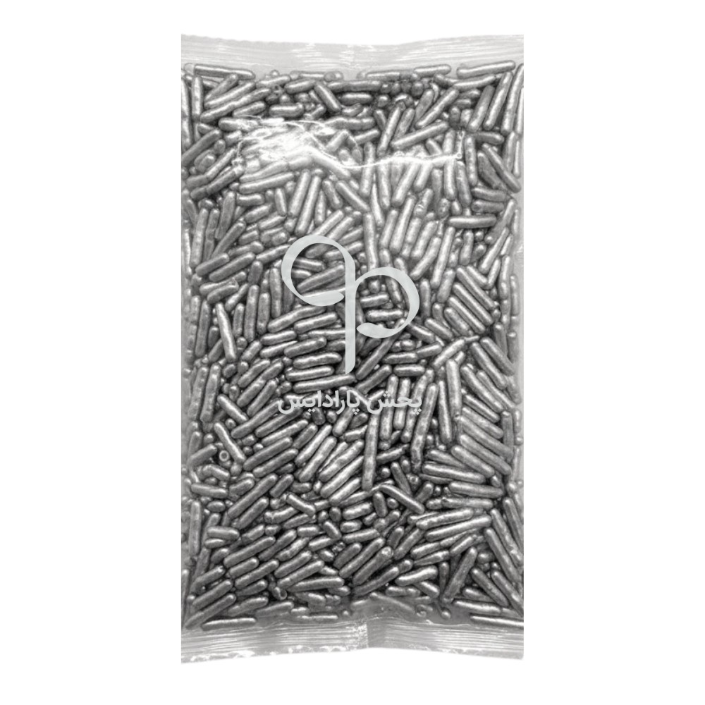 مروارید تزئینی میله ای نقره ای 250 گرمی