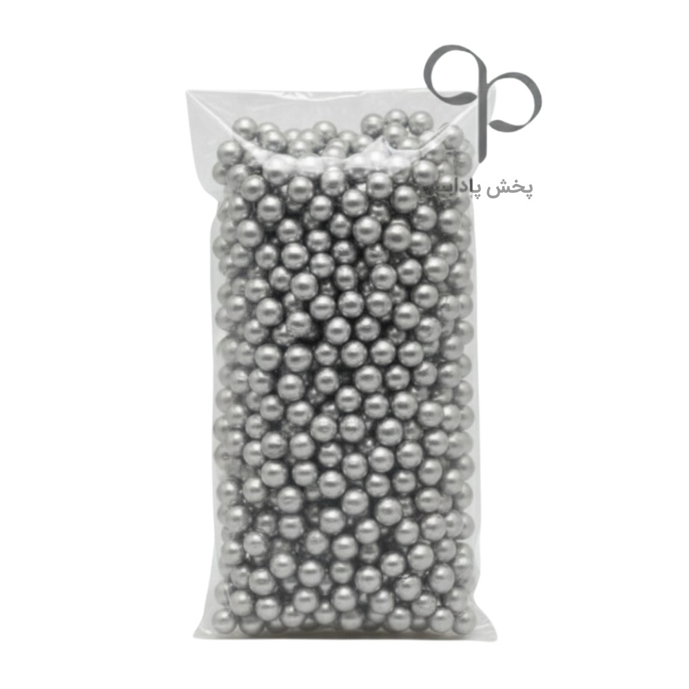 مروارید تزئینی نقره ای 250 گرمی کد 3